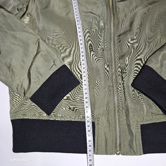 Women's Bomber Jacket Full-zip Padded Casual Active Sport Coat Outwear - Picture 5 of 14